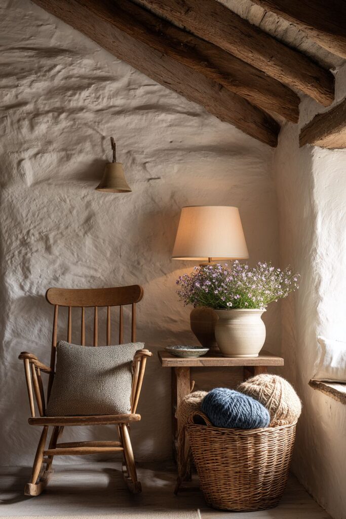 Peaceful Corner with Handwork and Natural Light