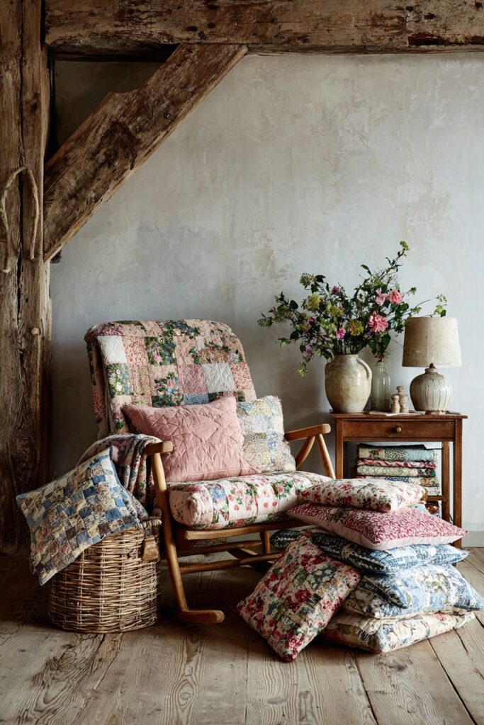 Peaceful Corner with Handwork and Natural Light