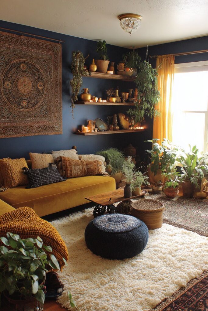 Textile-Focused Design with Suzani Tapestry