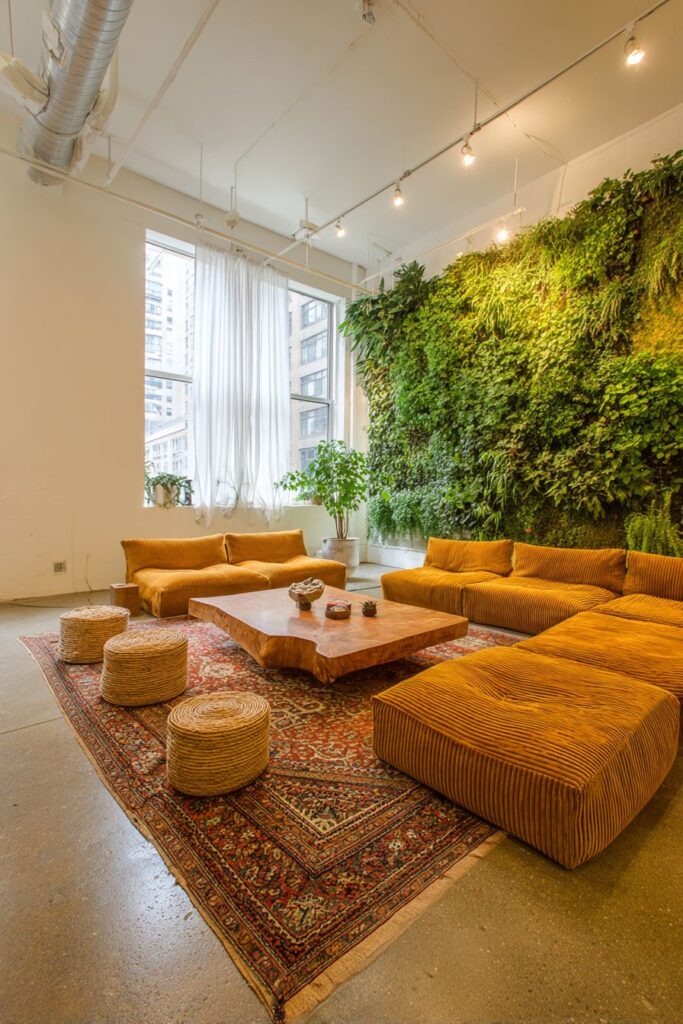 Living Plant Wall Biophilic Sanctuary