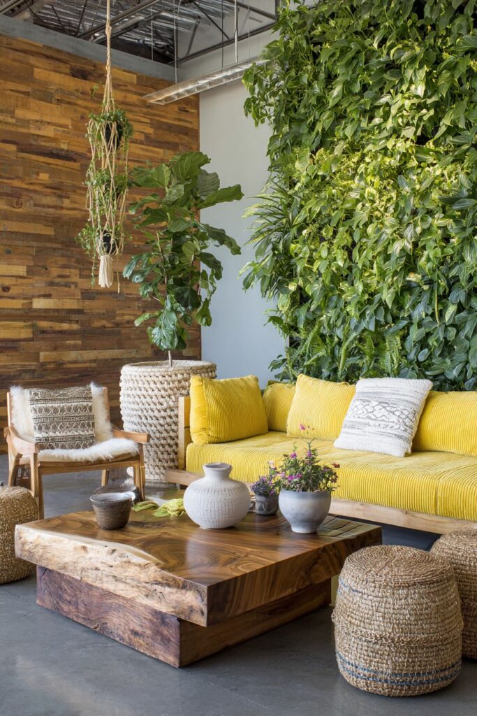 Living Plant Wall Biophilic Sanctuary