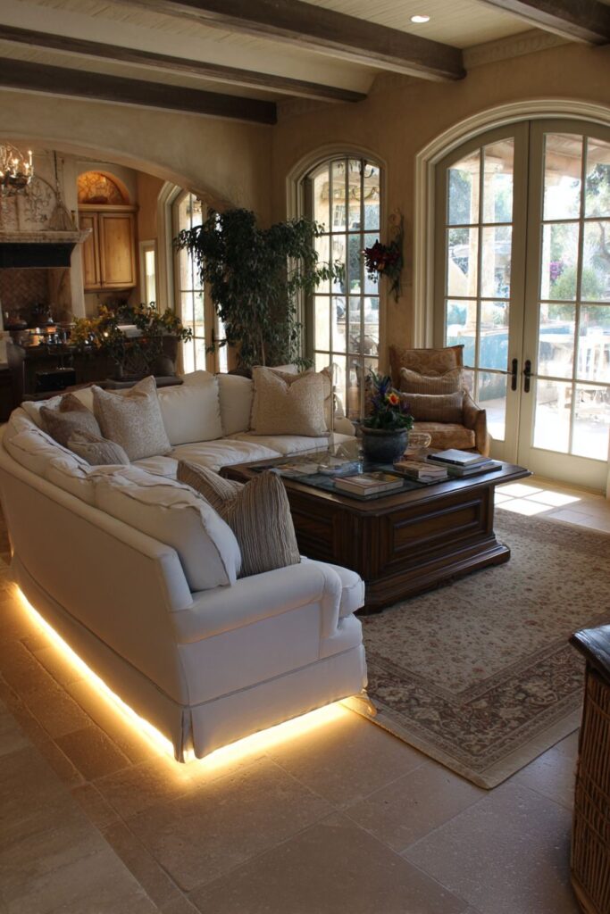 LED Floor Lighting for Safety and Ambient Enhancement