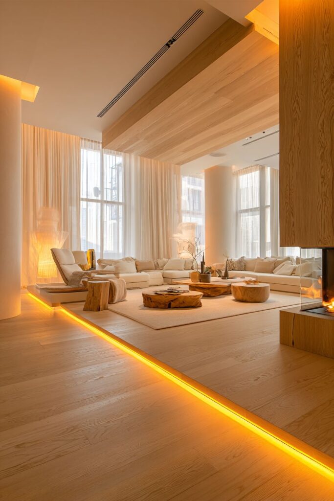 LED Floor Lighting for Safety and Ambient Enhancement