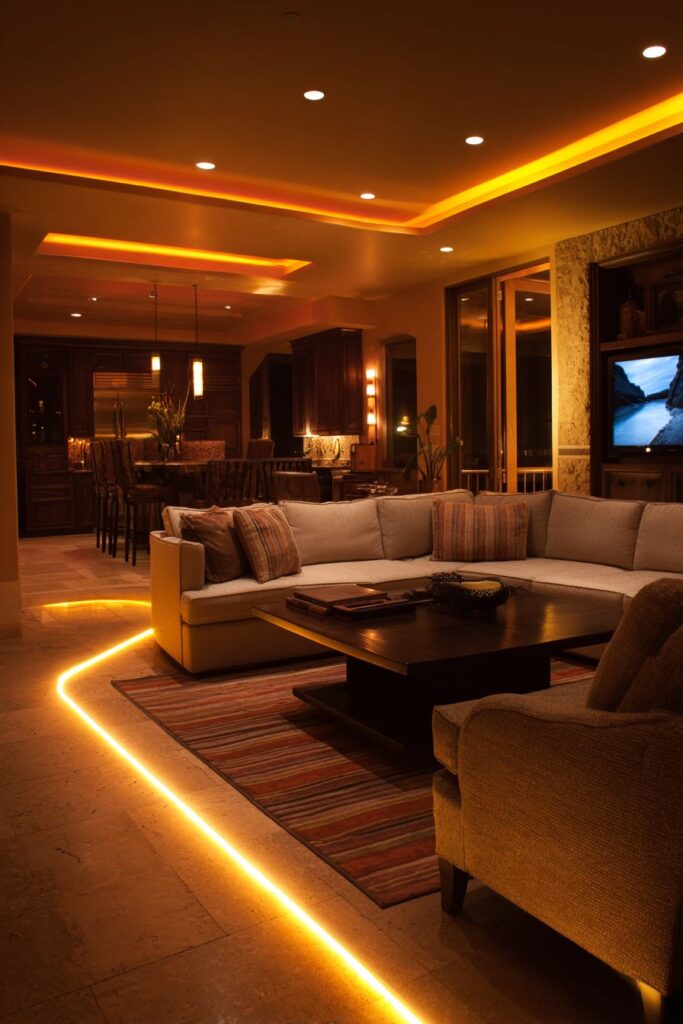 LED Floor Lighting for Safety and Ambient Enhancement