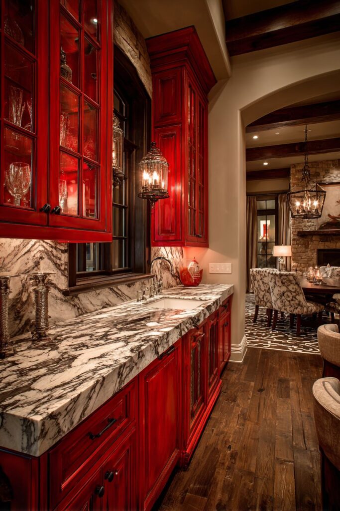 Hidden Red Cabinet Surprises