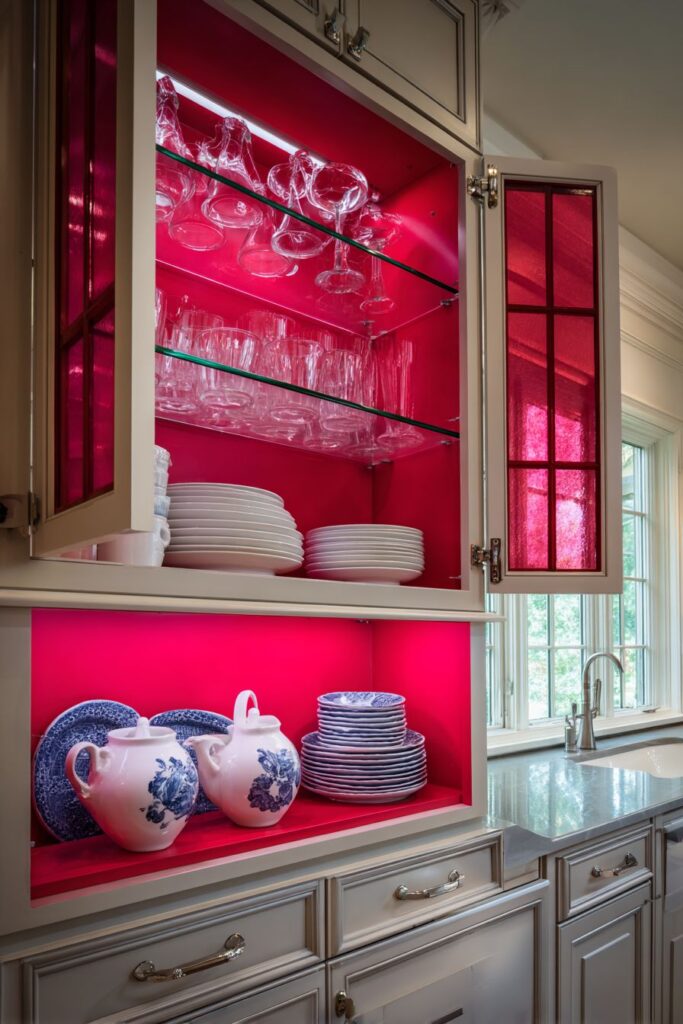 Hidden Red Cabinet Surprises