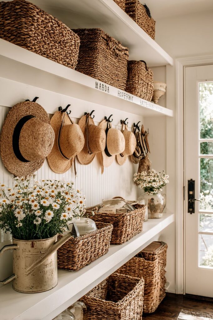 Practical Cottage Mudroom
