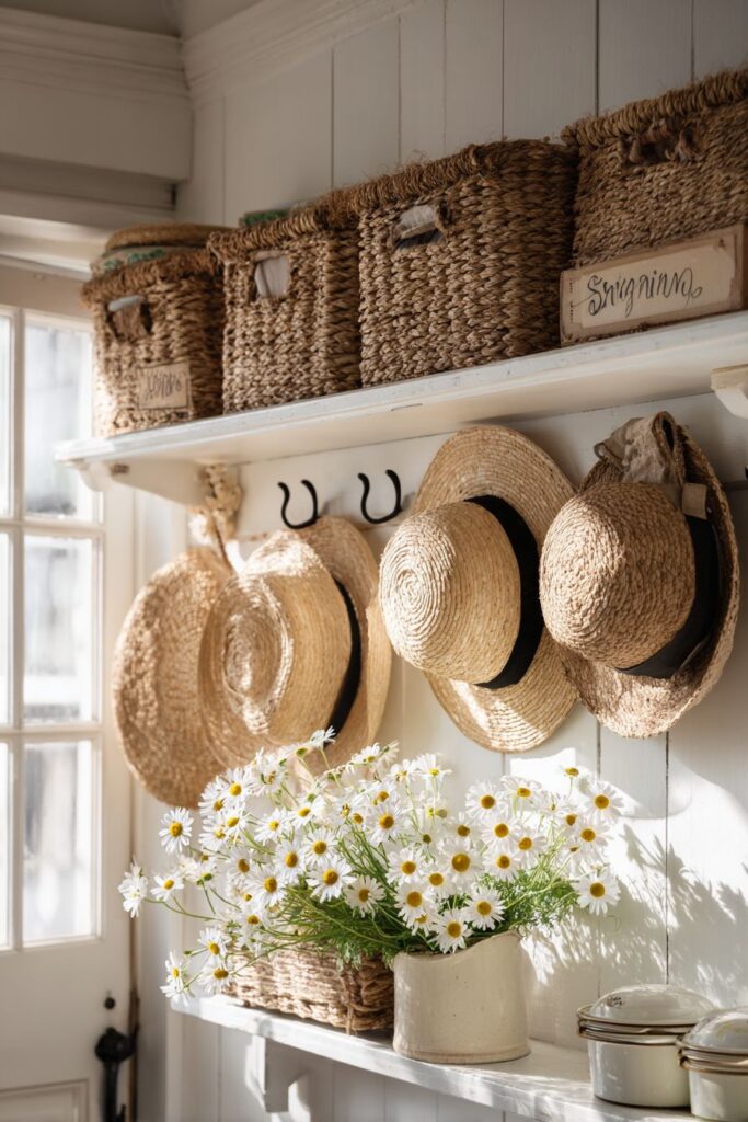 Practical Cottage Mudroom