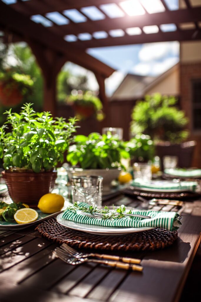 Alfresco Herb Garden Dining