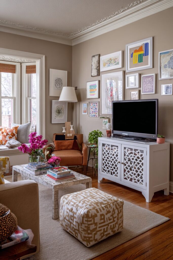 Eclectic Collected Treasures Display