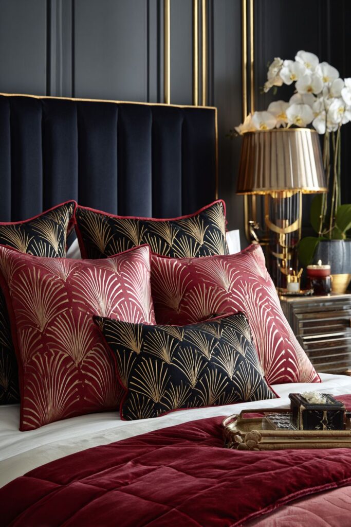 Art Deco Glamour with Geometric Hearts