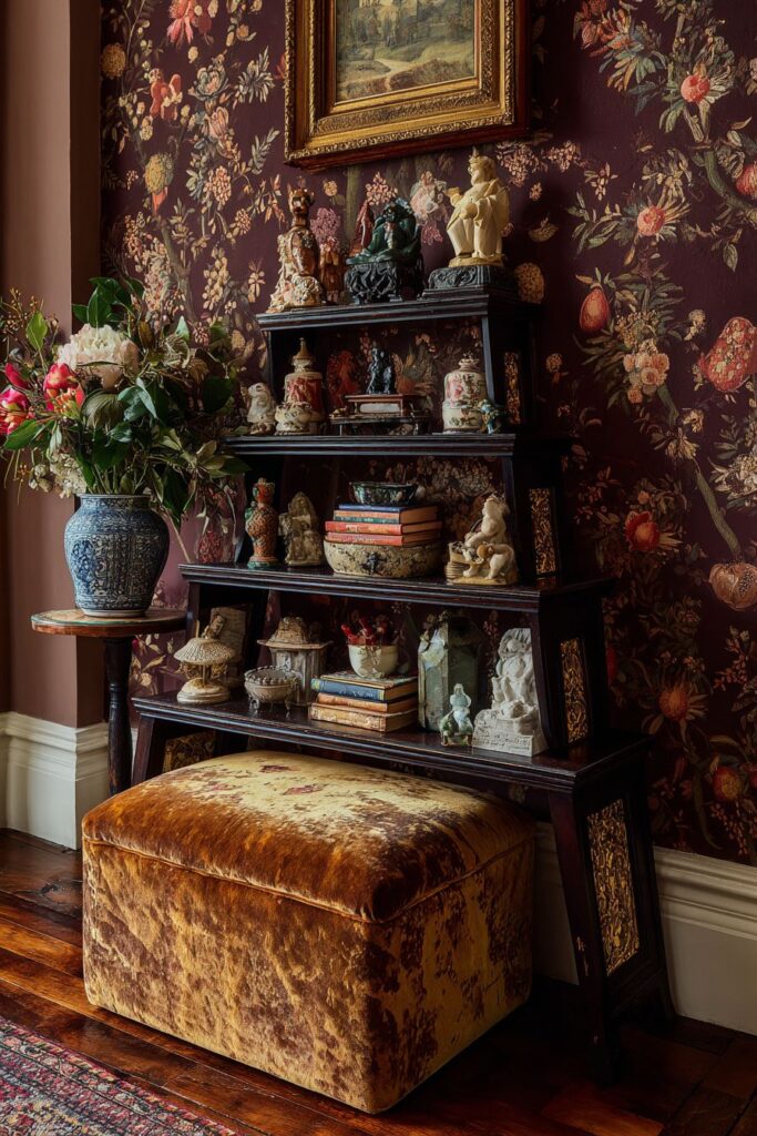 Victorian Curiosity Display Corner