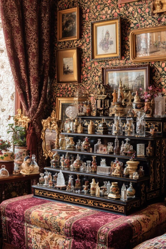 Victorian Curiosity Display Corner
