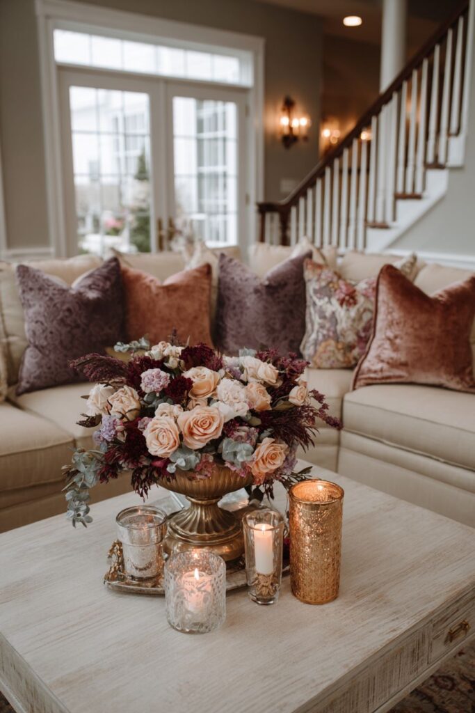 Fresh Floral Anniversary Living Room