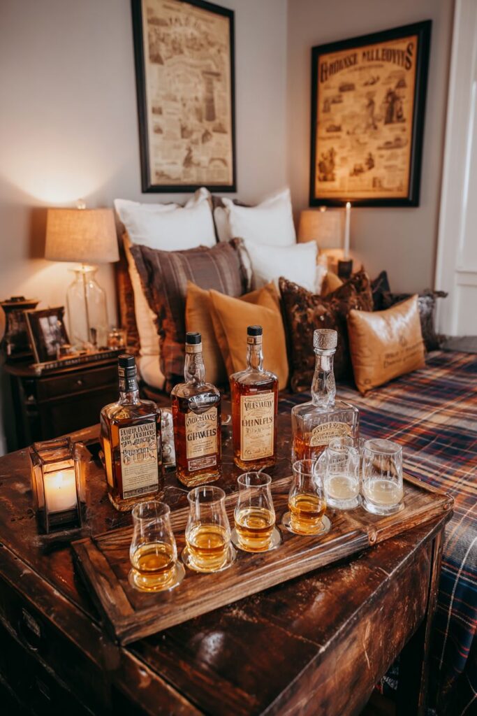 Sophisticated Whiskey Tasting Gentleman's Retreat
