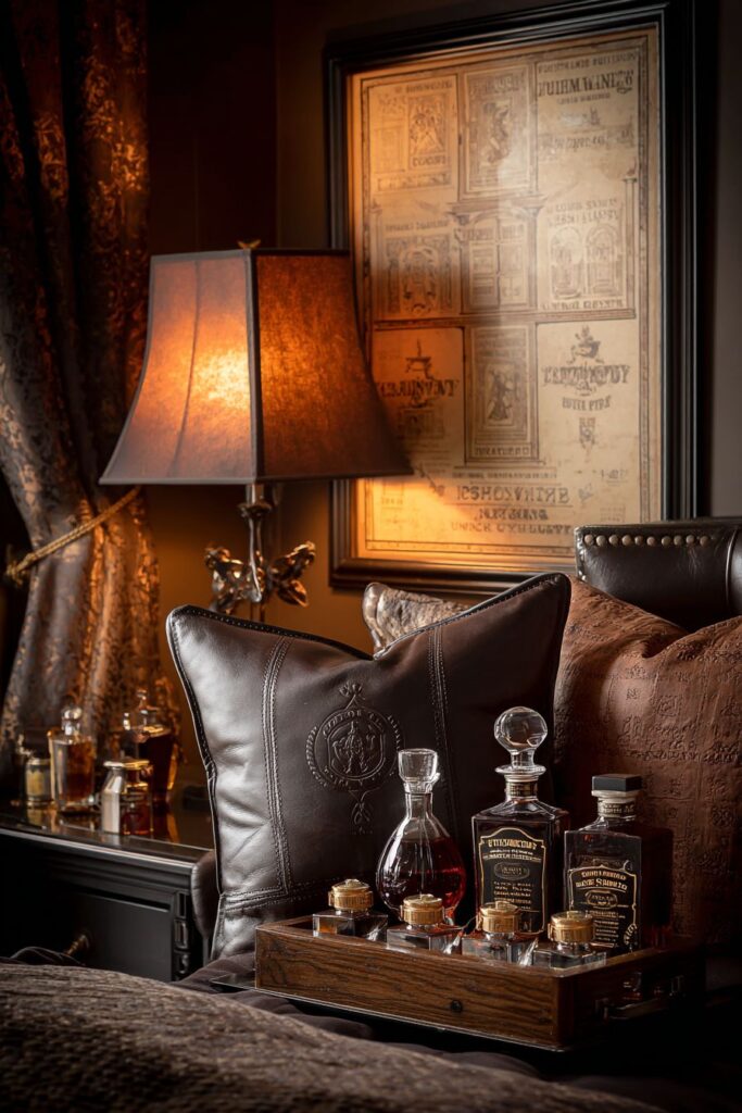 Sophisticated Whiskey Tasting Gentleman's Retreat