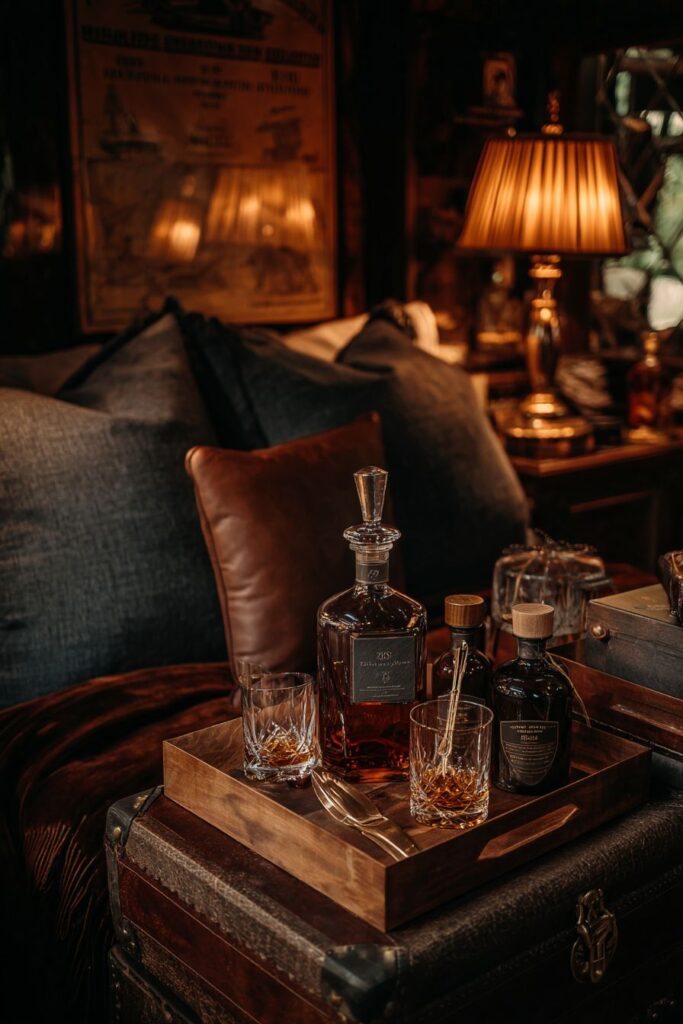 Sophisticated Whiskey Tasting Gentleman's Retreat
