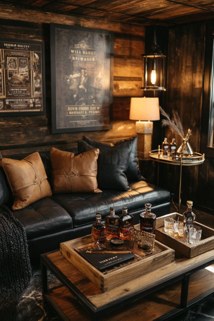 Sophisticated Whiskey Tasting Gentleman's Retreat