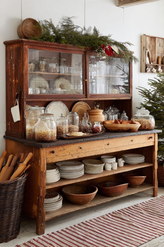 Country Hutch Dual-Purpose Functionality