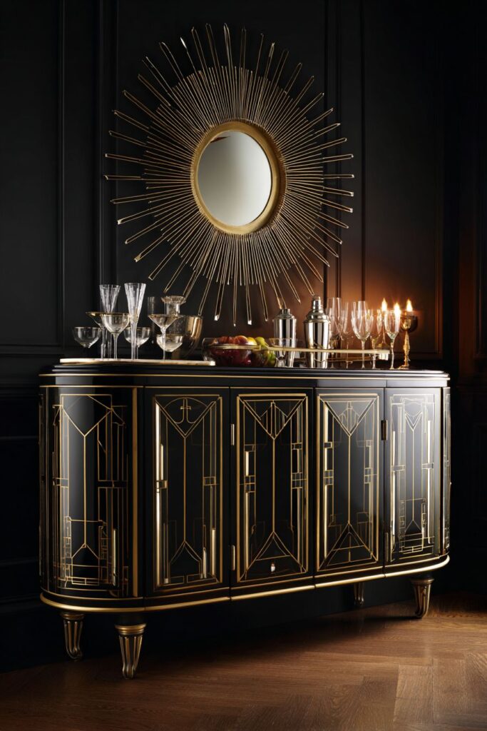 Art Deco Console with Glamorous 1920s Sophistication