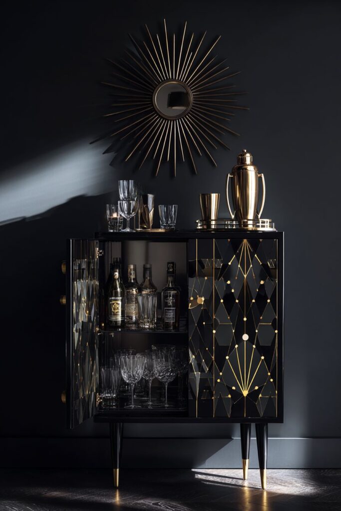 Art Deco Console with Glamorous 1920s Sophistication