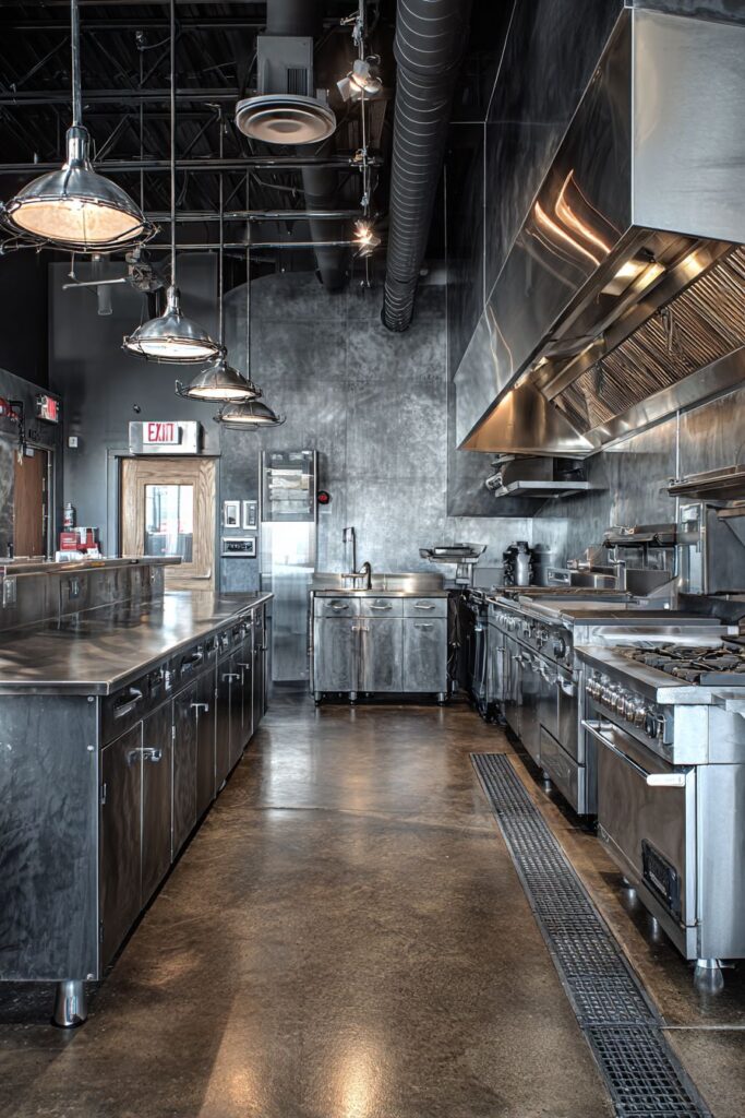 Monochromatic Industrial Palette with Blackened Steel