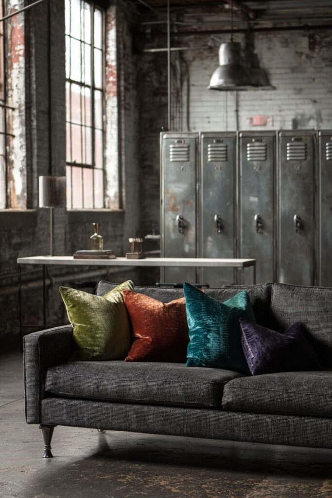 Industrial Repurposing with Jewel-Toned Accents