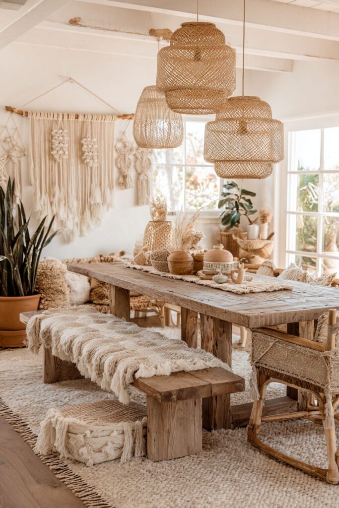 Bohemian Layered Natural Materials