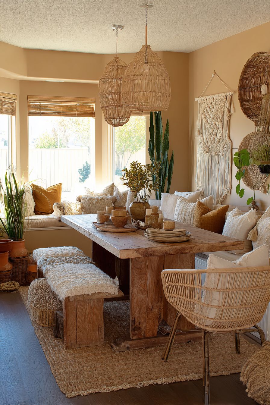 Bohemian Layered Natural Materials