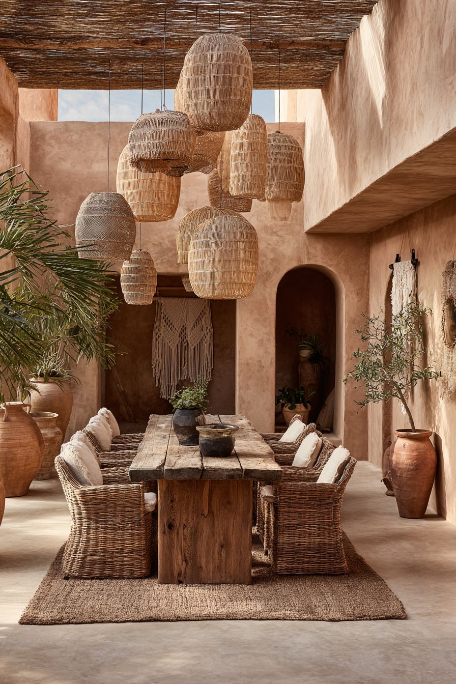 Bohemian Layered Natural Materials