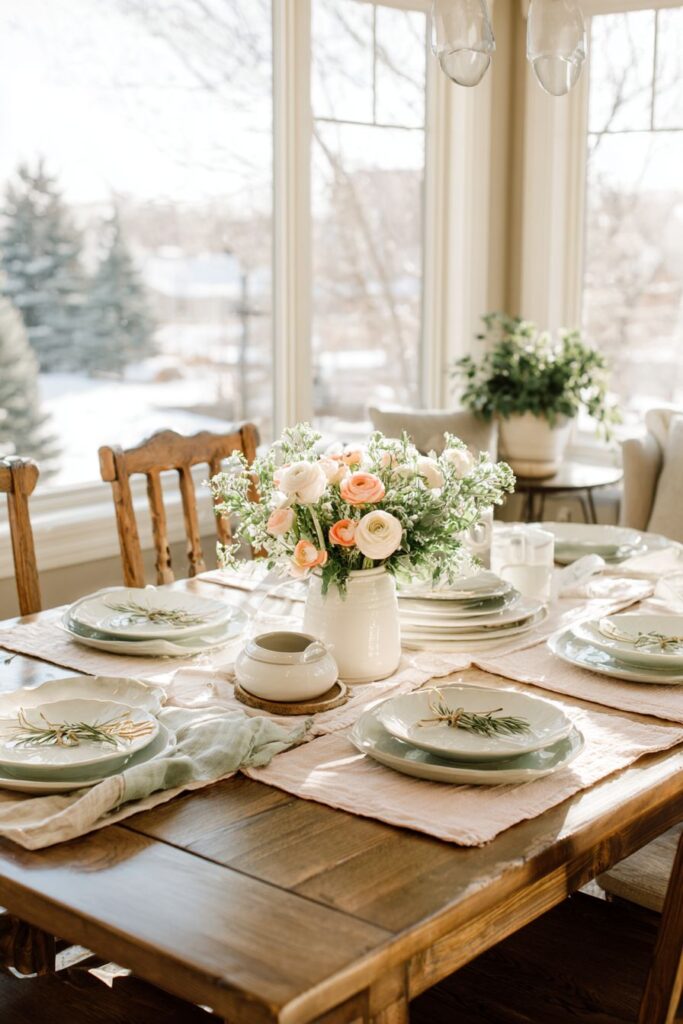 Spring Gathering Table Setting