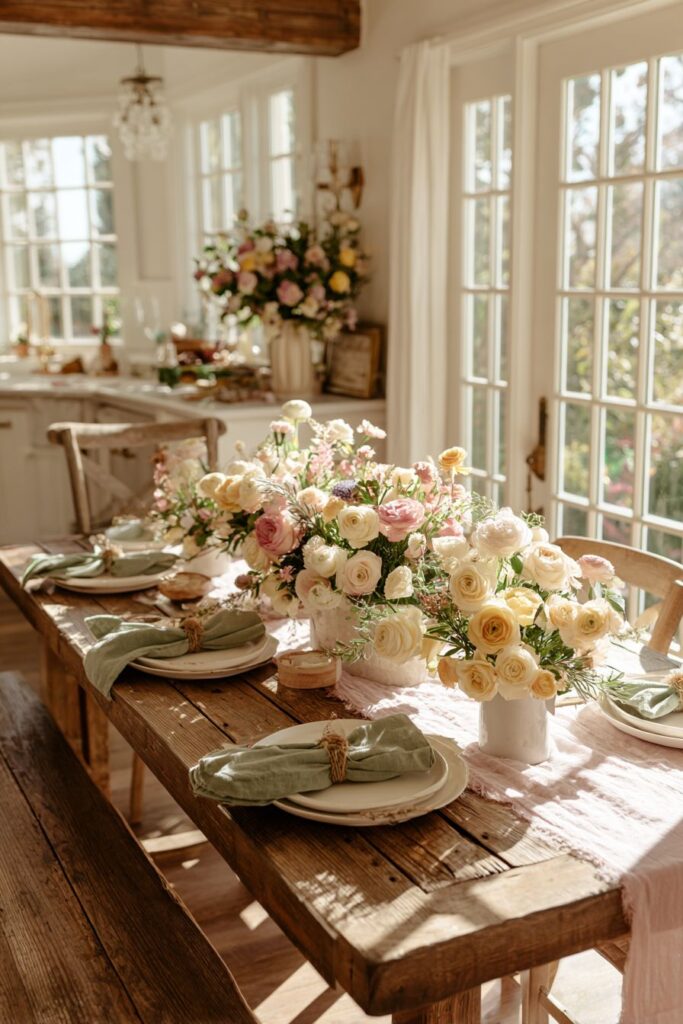 Spring Gathering Table Setting