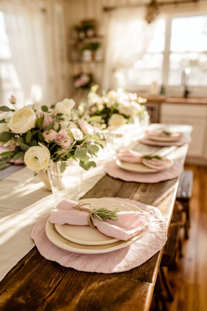 Spring Gathering Table Setting