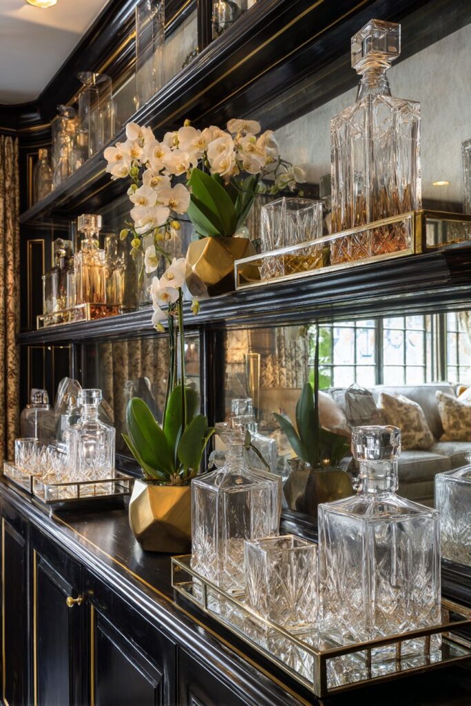 Glamorous Art Deco Bar Display