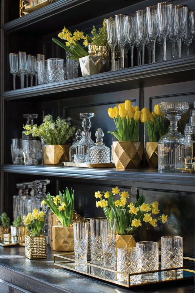 Glamorous Art Deco Bar Display