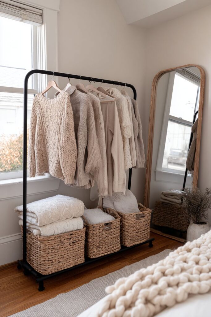 Organized Winter Wardrobe Display