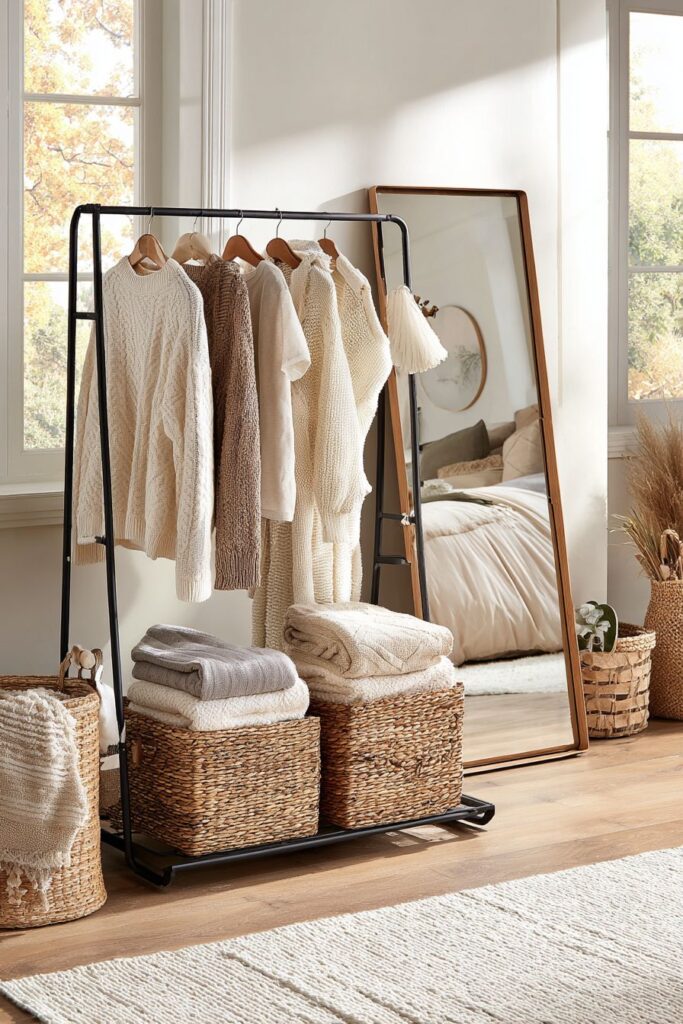 Organized Winter Wardrobe Display