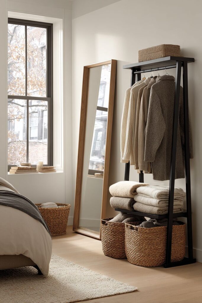 Organized Winter Wardrobe Display