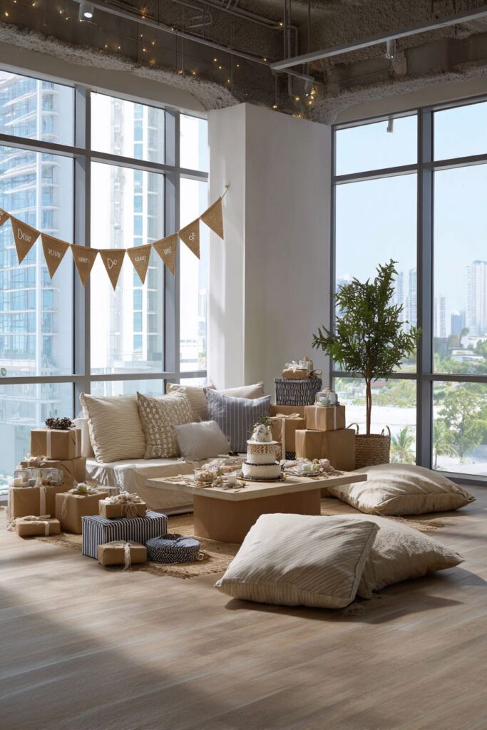 Living Room Photo Banner Celebration Space