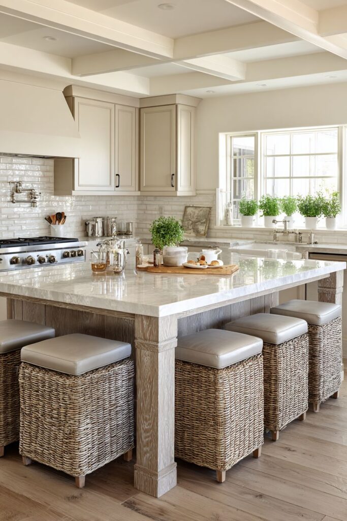 Central Island Cottage Kitchen Hub