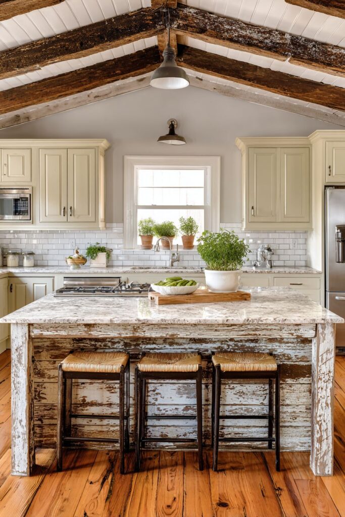 Central Island Cottage Kitchen Hub