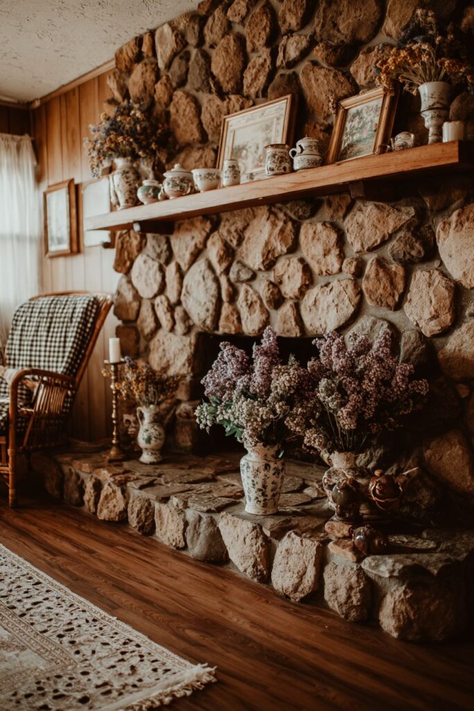 Fireside Gathering with Pastoral Warmth