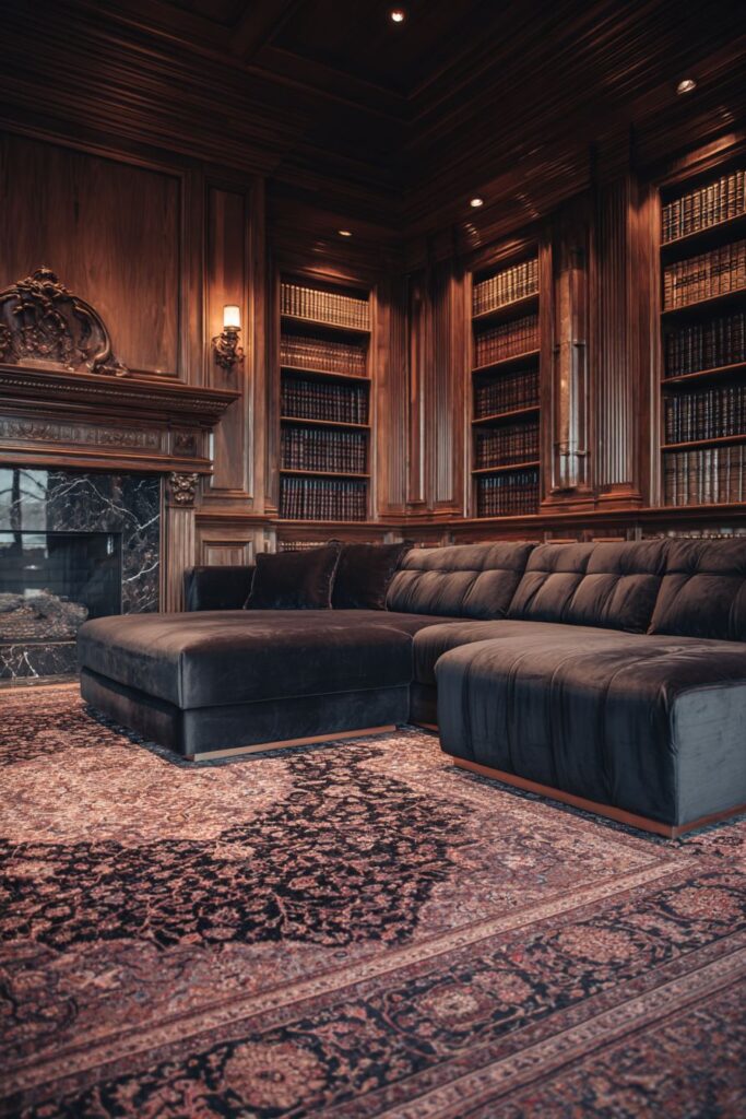 Monochromatic Sophistication with Charcoal Luxury