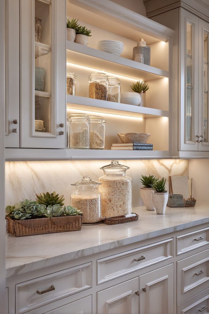 Organized Open Shelving Excellence