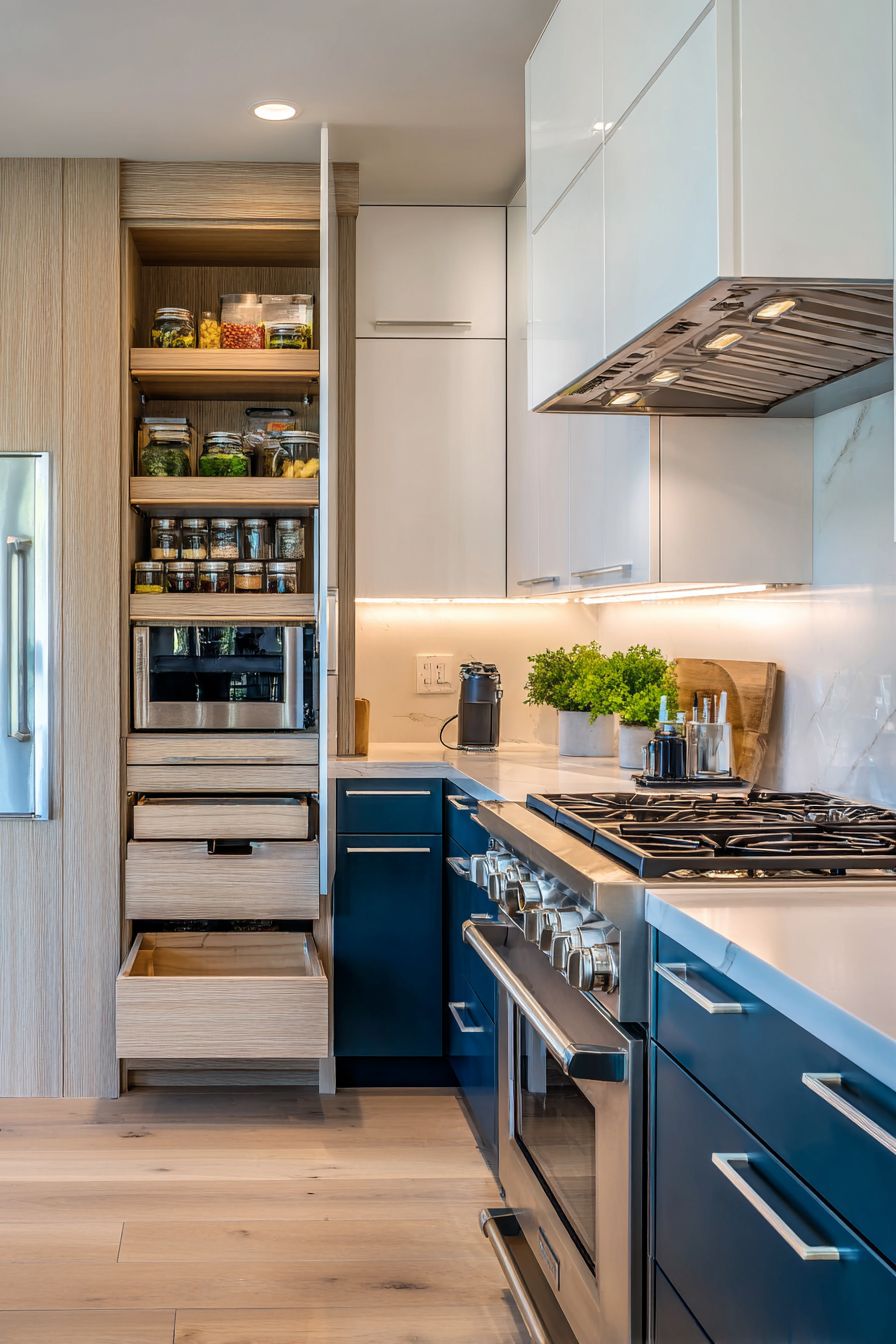 Floor-to-Ceiling Pantry Storage Excellence