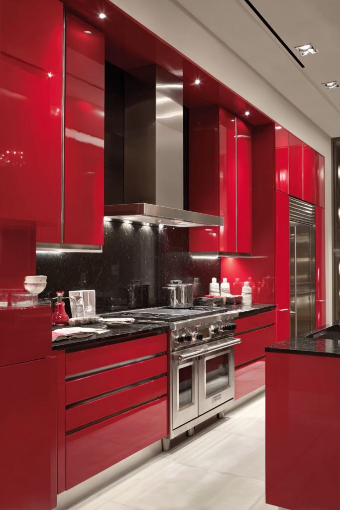 Modern Burgundy Lacquer Sophistication