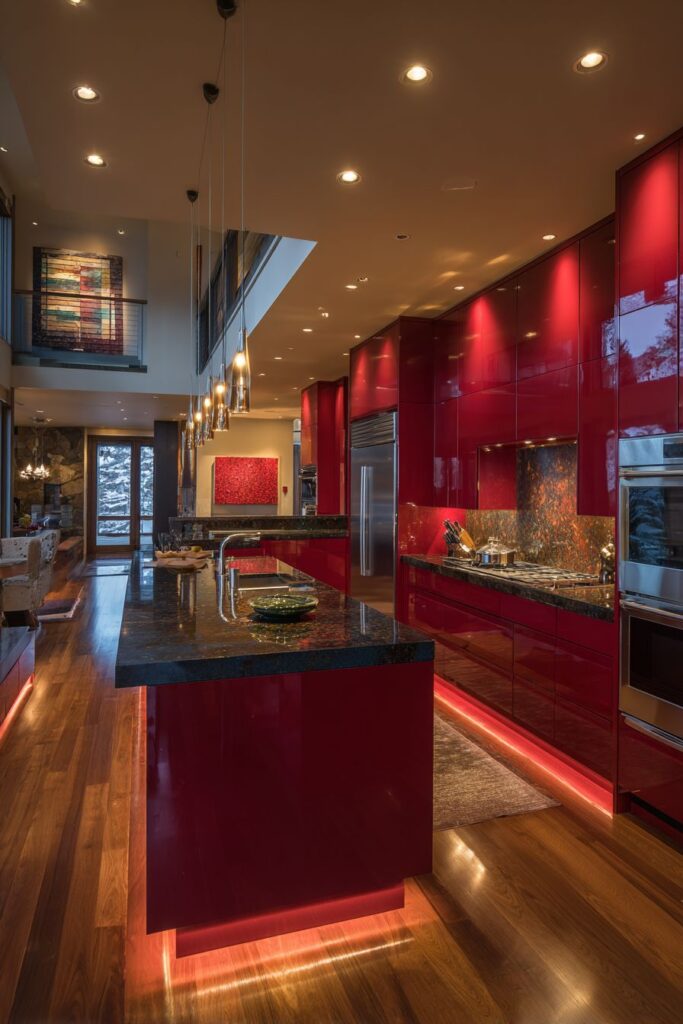 Modern Burgundy Lacquer Sophistication