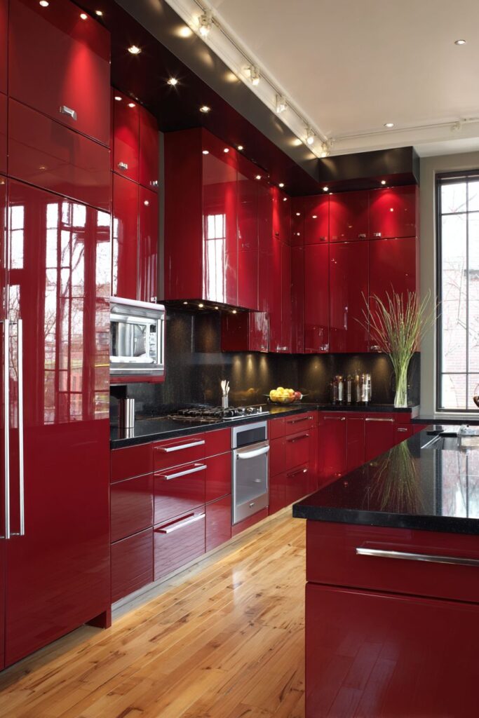 Modern Burgundy Lacquer Sophistication