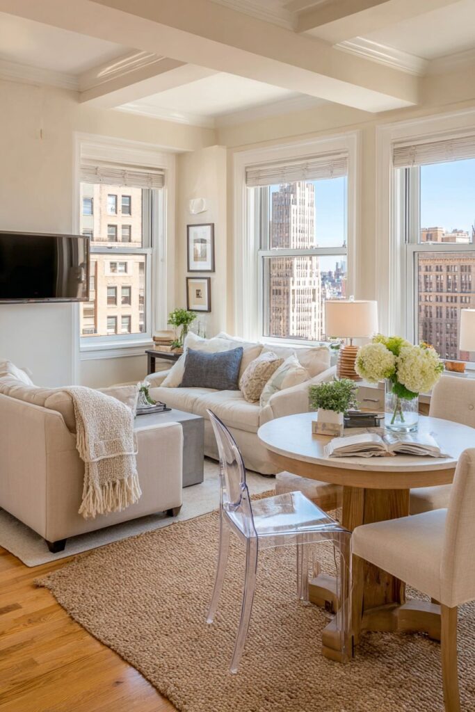 Transparent Elegance with Space-Saving Solutions