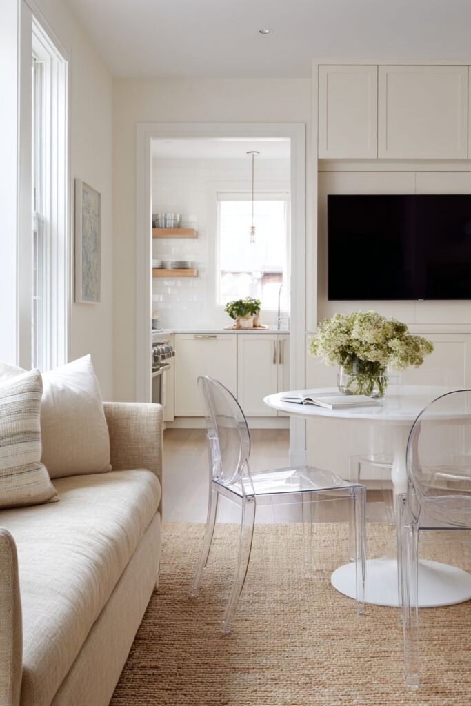 Transparent Elegance with Space-Saving Solutions